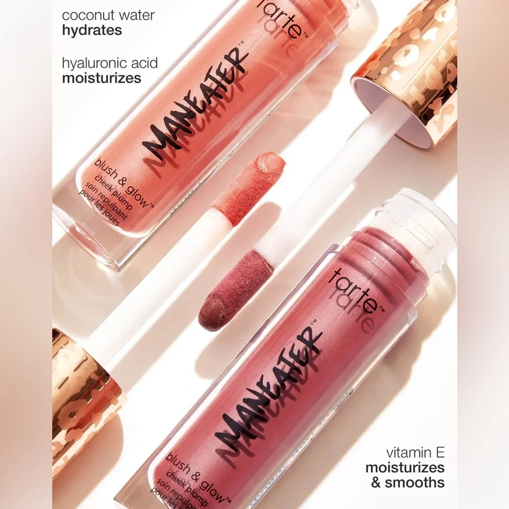 Pink Tarte Maneater Blush & Glow Cheek Plump Brand New In Box Full Size